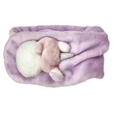 Mother garden 絨毛圍巾 獨角獸, 紫色, 75 x 13.5cm