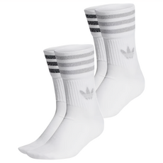 adidas 愛迪達 MID CUT GLT SCK 運動襪, 白色, 2雙