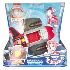 Nickelodeon 汪汪隊立大功 高空噴射救援系列聲光變形車輛組, 阿奇高空噴射機, 15cm, 毛毛, 1組