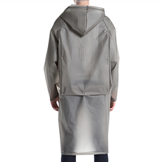 捷華 可容納背包雨衣, 灰色, 1件