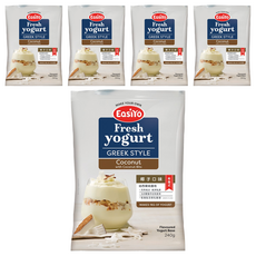 EasiYo 希臘優格粉 椰子口味, 紐西蘭原裝進口, 每湯匙含百億乳酸菌, 240g, 1包, 5包