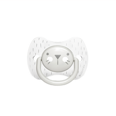 Suavinex 蘇維妮 Hygge 優質矽膠 拇指型安撫奶嘴, 6-18個月, Whisker Grey, 1個