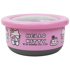 Hello Kitty 凱蒂貓 不銹鋼圓形保鮮餐碗, 1個