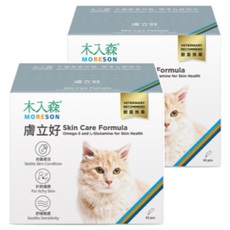 MORESON 木入森 貓咪膚立好保健粉, 舒緩敏感, 減少皮屑, 提高免疫力, 25包, 2g, 皮膚/毛髮, 2盒