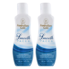 Australian Gold 金色澳洲 Smooth Faces 臉部專用助曬乳液 低過敏性 無香精, 120ml, 2瓶