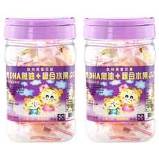 聰明虎 DHA魚油+綜合水果QQ軟糖, 水果口味, 營養豐富, 150g, 2罐