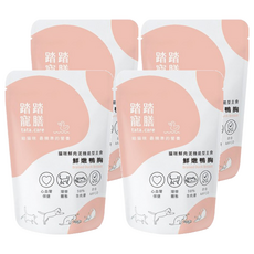 tata.care 踏踏寵膳 貓咪鮮肉泥機能主食 鮮燉鴨胸, 添加牛奶磷脂, 幫助心血管保健, 薑黃素促進新陳代謝, 維持理想體態, 140g, 4包