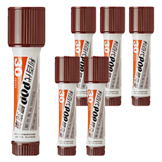 POP 平方尖嘜克筆 30mm 茶色, 6支