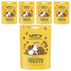 LILY'S KITCHEN 莉莉廚房 訓練餅乾 犬專用, 蘋果起司, 80g, 5包