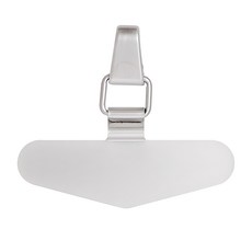 Nopeasti 諾比 不鏽鋼穩固不斷裂 手機掛繩金屬固定墊片, 1個, 薄霧銀