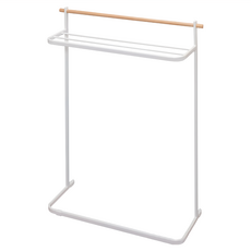 IRIS OHYAMA 愛麗思歐雅瑪 原木造型毛巾架 NRMH-720T, 木色 + 白色, 1個