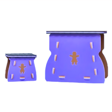 TWO BOO 二寶地墊 夾心餅乾造型桌椅組 一桌一椅, 多汁葡萄