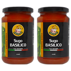 DANCING PIG 豬跳舞 義式番茄羅勒麵醬, 100%義大利原裝進口, 人氣名廚調配獨門醬汁, 350g, 2罐