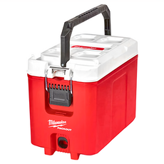 Milwaukee 美沃奇配套保冷箱 41 x 24.8 x 33cm 2.8kg IP65防水 保冷30小時, 紅色 + 白色, 15L