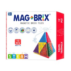 MAGBRIX 樂高正三角形12片, 磁力積木片, 1盒