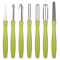 tescoma Carving 蔬果雕刻刀七件組 366g, 混合色, 1組