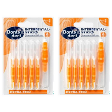 德國 dm Dontodent 直式牙間刷, 0.55mm, 6個裝, 2組