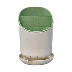 瀝水筷子收納架, 綠色, 1個