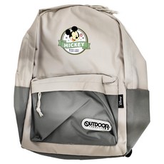 OUTDOOR PRODUCTS Disney 迪士尼 米奇與好朋友後背包 ODDY22D01GG 16L, 灰綠色, 1個