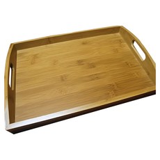 雙耳竹托盤 碳化竹, 中長(42 x 29cm), 1個