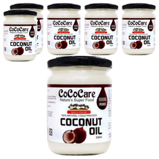COCOCARE 冷壓初榨椰子油 500ml, 6罐
