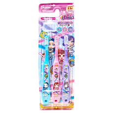 Skater 兒童用軟毛牙刷3入組 附蓋 警察戰士愛帕特里娜 3-5歲, 3支, 1組