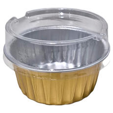 Ideal Wrapping 毅典 圓形彩色鋁箔盒子100個, 耐熱85°C, PET材質, 66 x 35 x 85mm, 66cm, 1組