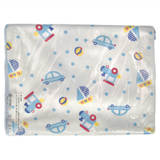 竹纖維三層嬰兒防水隔尿墊 可愛卡通圖案, 藍色小汽車, 1件