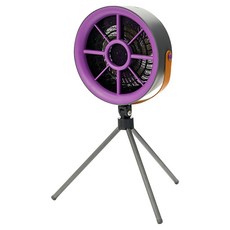 YUNMI 家用小型桌面油煙機 便攜式戶外露營抽油煙機 火鍋燒烤吸煙機 排味排風機 過濾去異味 紫色, FC-6629, DIY安裝組件