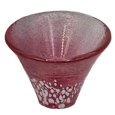 TOYO-SASAKI GLASS 東洋佐佐木 富士山招福冷酒杯, 35ml, 玻璃材質, 日本產, 紅色, 1個