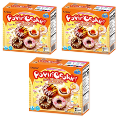 Kracie 葵緹亞 知育菓子 創意DIY 甜甜圈小達人 Set, 安心有保障, 操作簡單, 好吃又好玩, 單件, 3盒