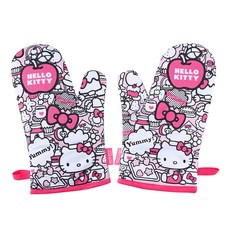 Chefmade學廚 正版Hello Kitty隔熱手套 2入組, 迷彩, 1個