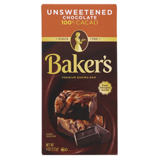 Baker's 苦巧克力片, 113g, 1盒