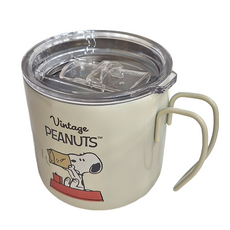PEANUTS 史努比 不鏽鋼杯附蓋, 1個
