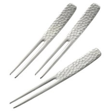 YOSHIKAWA 吉川 OTSUMAMI PICK 精錘選物叉 YJ3252, 精緻點心叉, 3支入, 日本製造, 3支, 1入