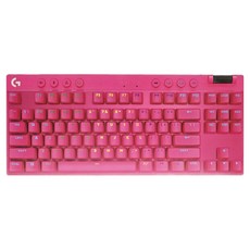 Logitech 羅技 G PRO X 藍牙機械式 TKL鍵盤, 魅力桃, 1個, G PRO X LIGHTSPEED TKL, 茶軸