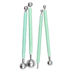 AP.普思 丸棒4件組 - 塑膠、金屬銅材 手作DIY、陶土、翻糖、熱縮片、壓花、立體塑形, 1組