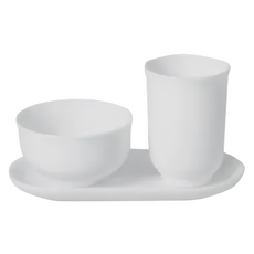 TAIWANGLASS 台灣玻璃 白瓷中式品茗聞香杯組, 白色, 1組