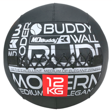MDBuddy 新皮革重力球 12KG, 黑色 + 白色, 1個