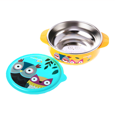 cuitisan 小鷹主食碗 15.1 x 12.2 x 5.8cm 173g, 月光亮黃, 1個