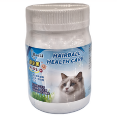 BaeLi 百粒 高纖貓草化毛粉 - HAIRBALL HEALTH CARE 幫助腸胃健康 改善大便型態, 腸胃健康/化毛, 1罐