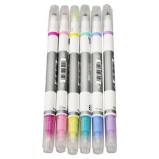 德德小品集 可擦式螢光筆, 6色, 6支