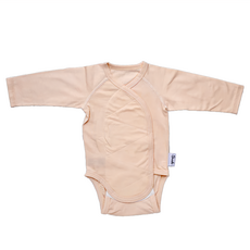 Swado 100%純棉長袖寶寶包屁衣 3~6個月, 粉橘
