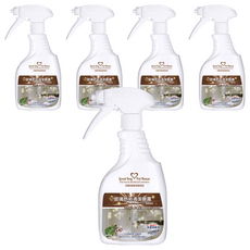 GBPH好寶貝 玻璃皂垢清潔噴霧 檀香鮑勃, 99.9%抗菌, 法國天然植物萃取精油, 適用於浴室玻璃/浴缸/水龍頭, 500ml, 5瓶