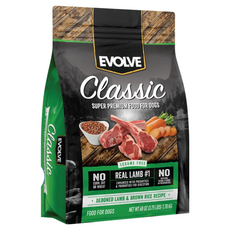 EVOLVE PET FOOD 天然犬糧 採用鮮肉為第一主要成份來源, 去骨羊肉+糙米配方, 1.6kg, 1袋