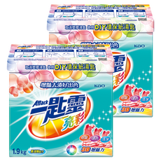 Attack 一匙靈 台灣公司貨 亮彩超濃縮洗衣粉, 1.9kg, 2盒