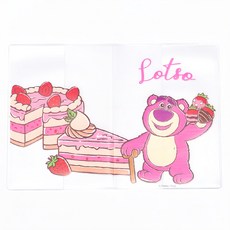 TOY STORY 玩具總動員 甜蜜夢境系列兩用護照卡套, 熊抱哥 透明, 13 x 18.5cm