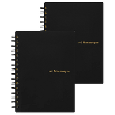maruman MNEMOSYNE 7mm 橫線線圈筆記本 A6, N197A, 2本