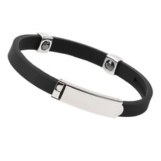 可調節負離子矽膠手環 防水防塵按摩磁石無線靜電, 1個