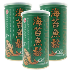 廣達香 海苔魚鬆 無添加防腐劑 味精 人工香料, 255g, 3罐